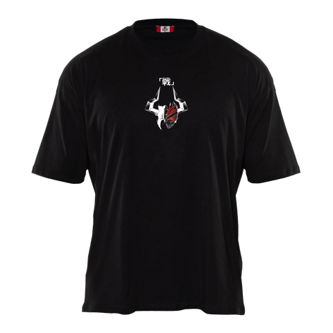 SHIKAI ZANGETSU Premium Anime T-Shirt – Black – Front View – Streetwear by RAKUN